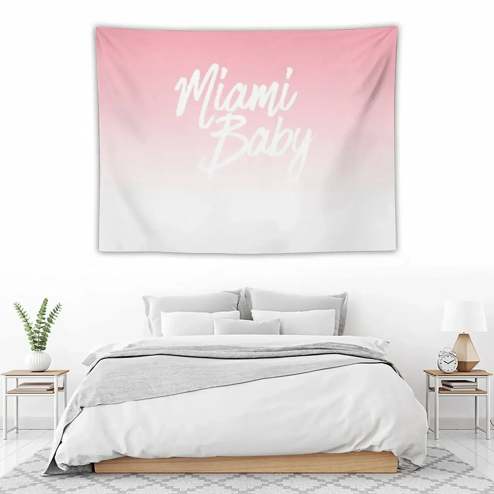 Розовый закат Майами градиентный гобелен для украшения стен домашний