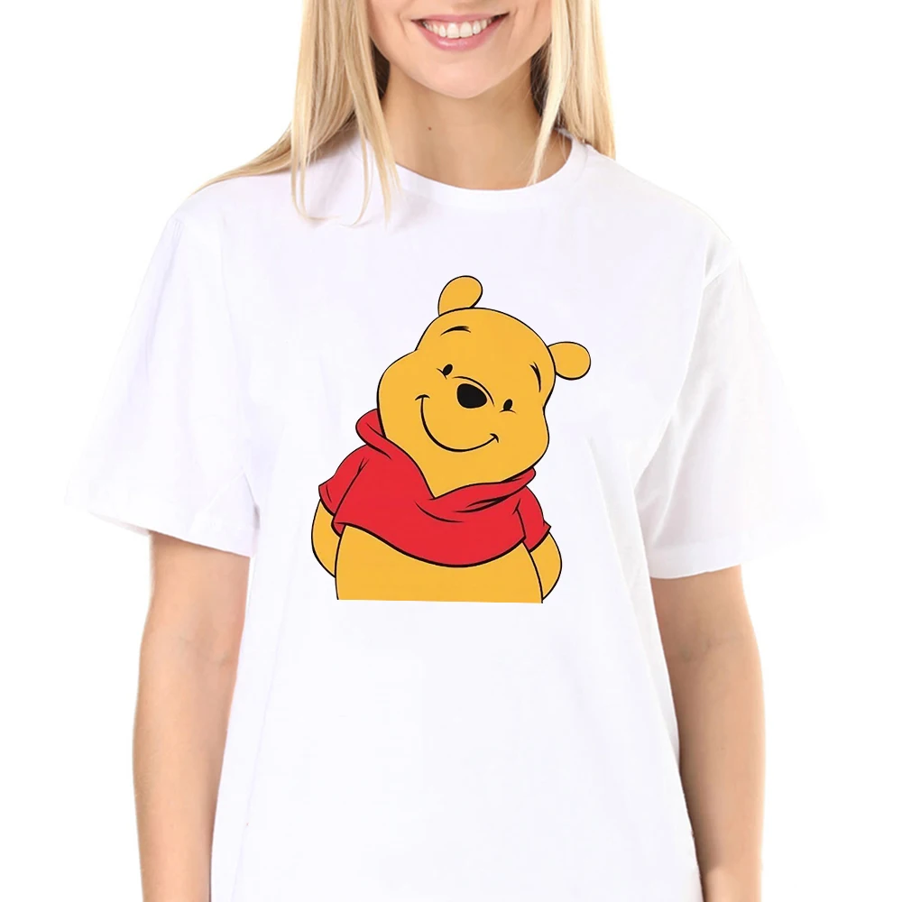 

Ladies Pooh Bear T Shirt Women Clothing Tshirts Ullzang Graphic Girls Top Tees Female New Winnie the Pooh Harajuku T-shirt