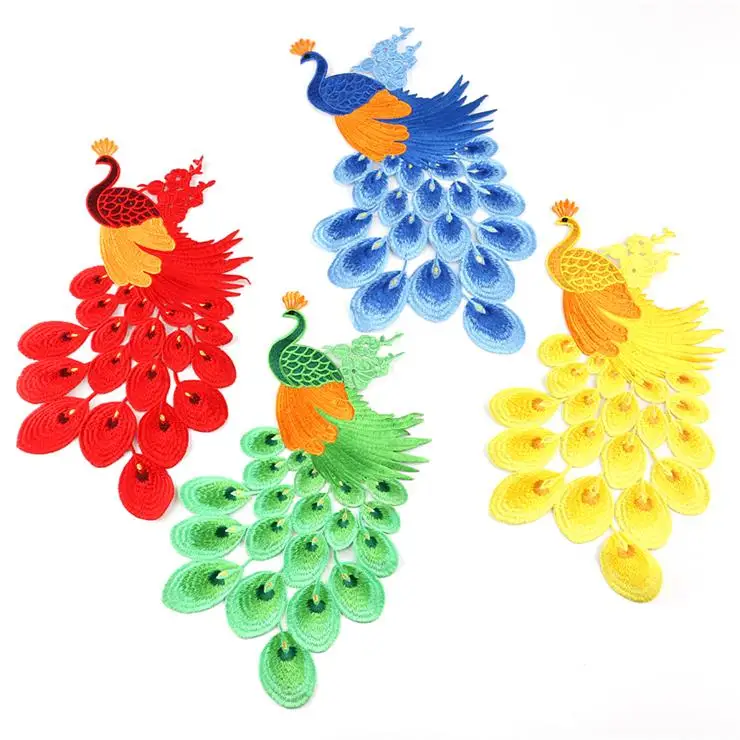 Новое поступление 5 шт. большой размер вышитые животными пришивные нашивки сумка