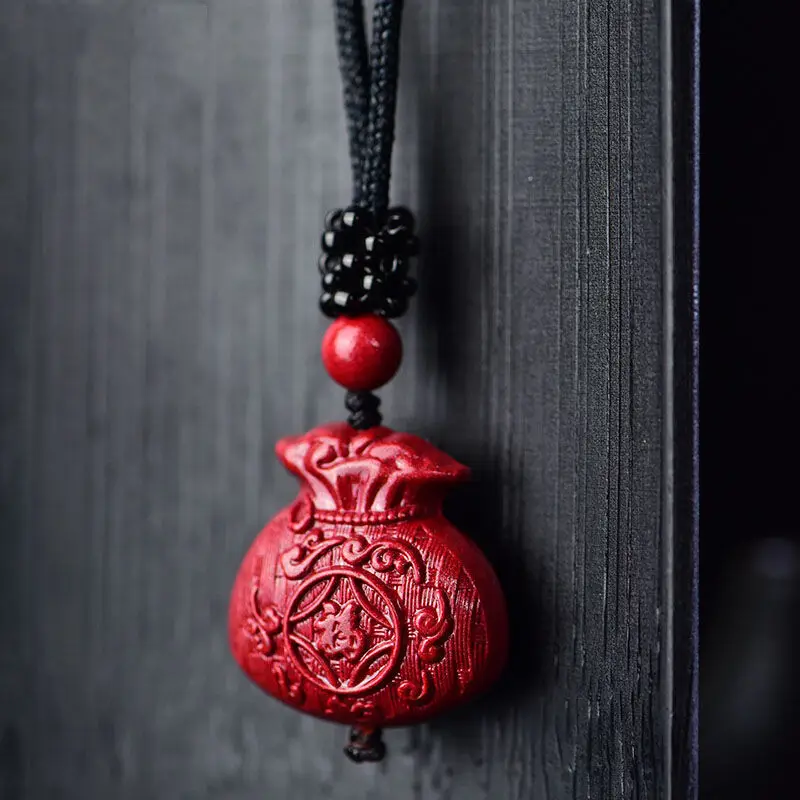 Амулет Cinnabar для мужчин и женщин фиолетовый золотой песок сумка на удачу сумочка