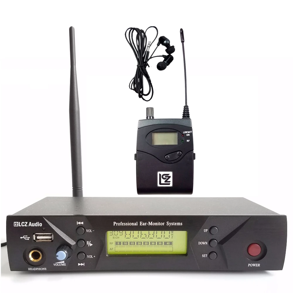 

LCZ AUDIO IEM510 In Ear Monitor System 150M Digital Wireless Monitoring SIstem 1 Receiver 1 Transmitter For Stage Performance