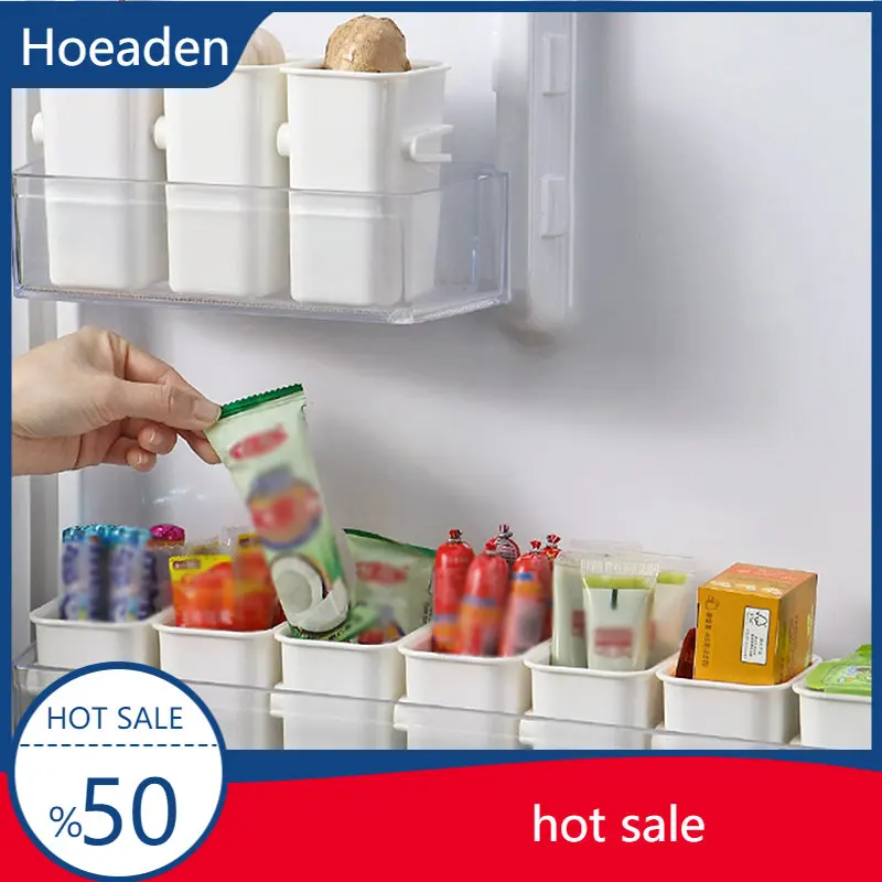 

Refrigerator Side Door Storage Box Combination Kitchen Drain Basket Tableware Spoon Holder Rack Organiser
