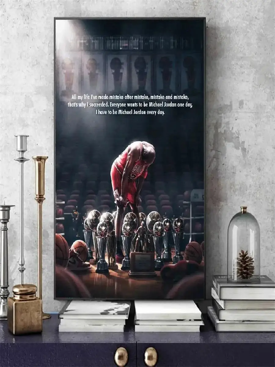 Мотивационные Баскетбольные Постеры С Принтами-стивен Карри Коби Брайант Холст