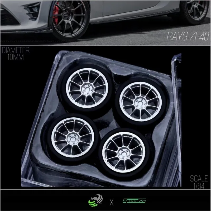 Модель SpeedCG 1/64 колеса автомобиля лучи ZE40 детали для ремонта диаметр 10 мм гоночных