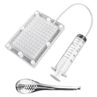 100 отверстий, устройство для изготовления икры, изысканное сито для рыбьего соуса, фильтр для икры, набор сферических капельниц, гаджеты