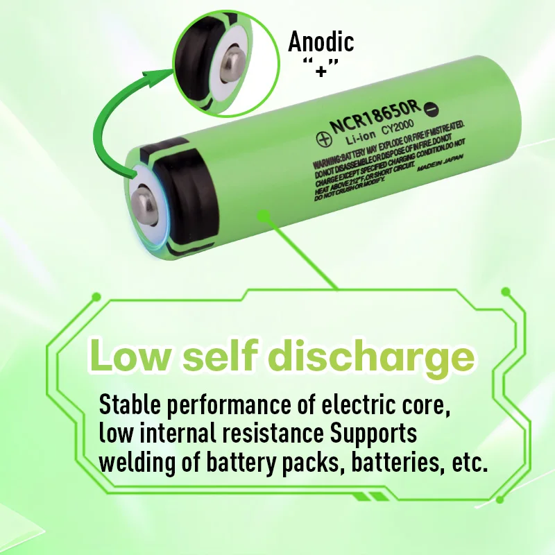 JOUYM 18650 Батарея 2000 мАч 3 7 В Литий-ионная аккумуляторная батарея подходит для