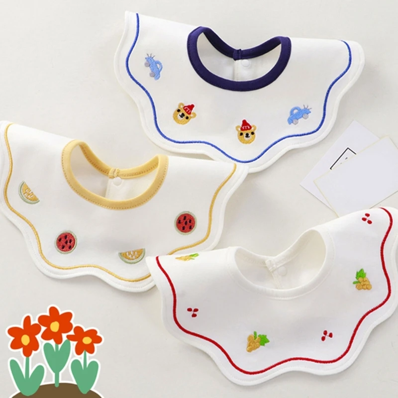 

Baby Bib 360 Degree Rotation Washable Children Girls Boys Eating Chewing Accessory for Kids Girls Boys Feeding Eating
