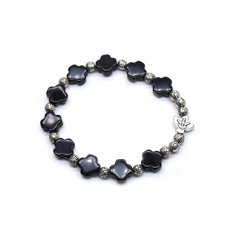 Браслет из натурального агата с изображением христианского Иисуса |