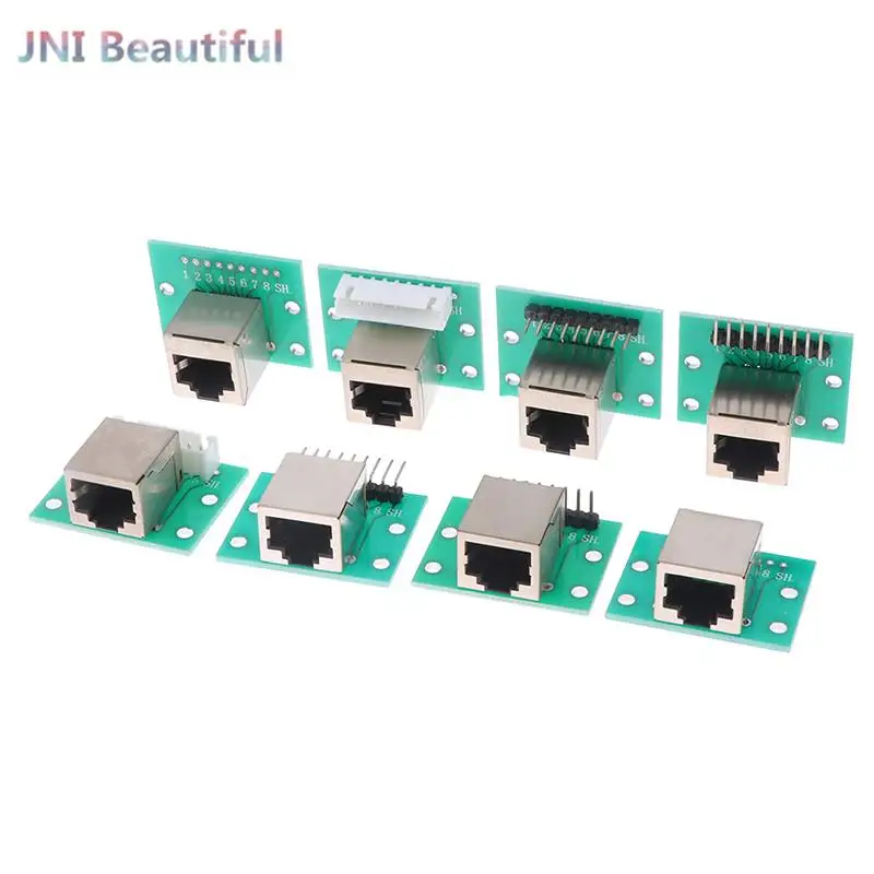 

1Pc RJ45 Adapter Board To XH2.54 Modular Ethernet Connector Adapter Network Interface + Breakout Board + Pin Header