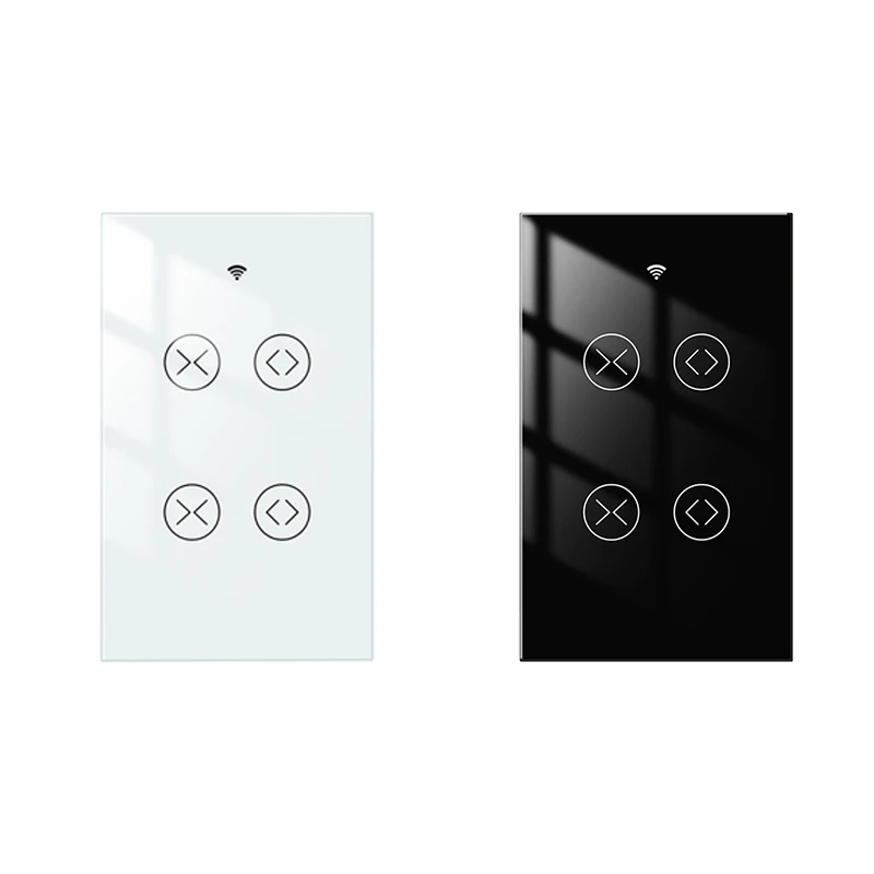 

Tuya Wifi Smart Double 2 Gang Curtain Roller Shutter Blind Switch Electric Motor Works For Google Home Alexa US