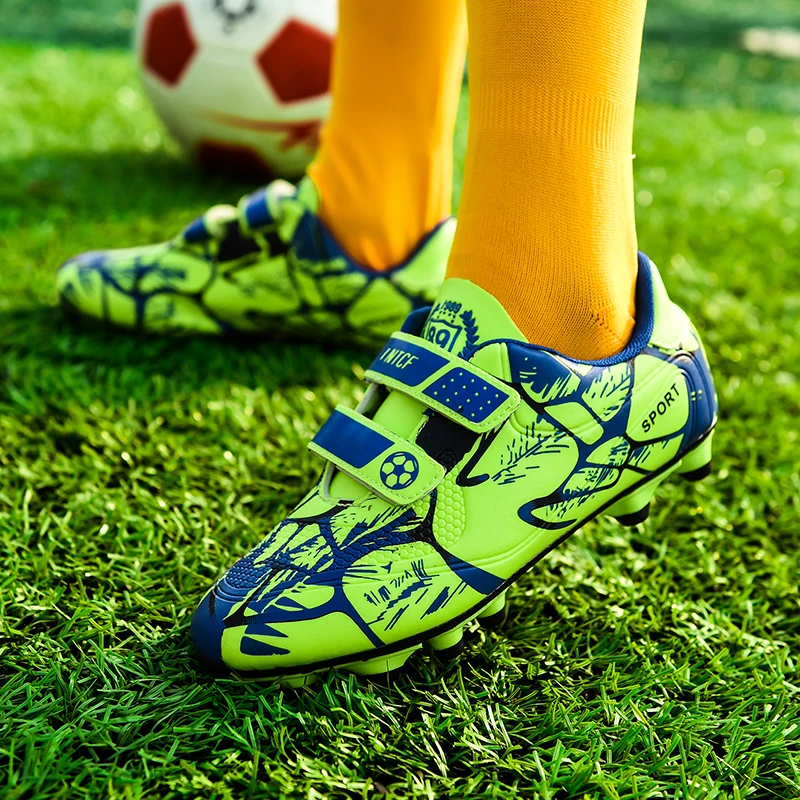 SENAGE Children Football Shoes Adult Kid TF/FG Outsole Non-Slip Unisex Football Cleats Outdoor Lawn Sneakers Zapatos De Fútbol