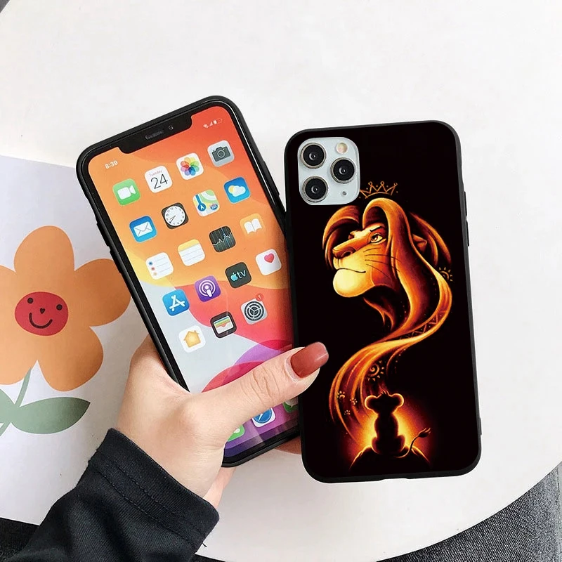 Чехол с мультяшным аниме Король Лев для Samsung Galaxy Note 20 10 9 8 S10 S10E S9 S20 Lite S21 FE S22 Ultra S8 Plus