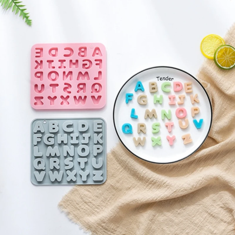 

English Letter Shaped Silicone Mold Fondant Chocolate Mold DIY Baking Tool