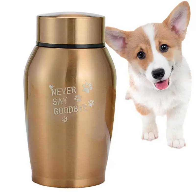 

Pet Urn Metal Small Ashes Stainless Steel Small Keepsake Cremation Urn Durable Metal Sharing Personal Funeral Urn For Pet Or