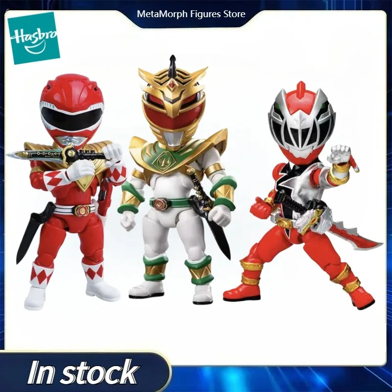 Фото Оригинальная фигурка Hasbro Innovation Point Q Power Rangers Red Ranger & Lord Drakkon & Dino Fury, коллекция аниме-фигурок №1