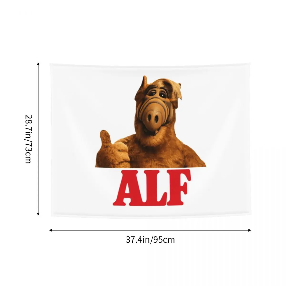Гобелены в стиле хиппи Alf Настенный декор для гостиной форма инопланетянина