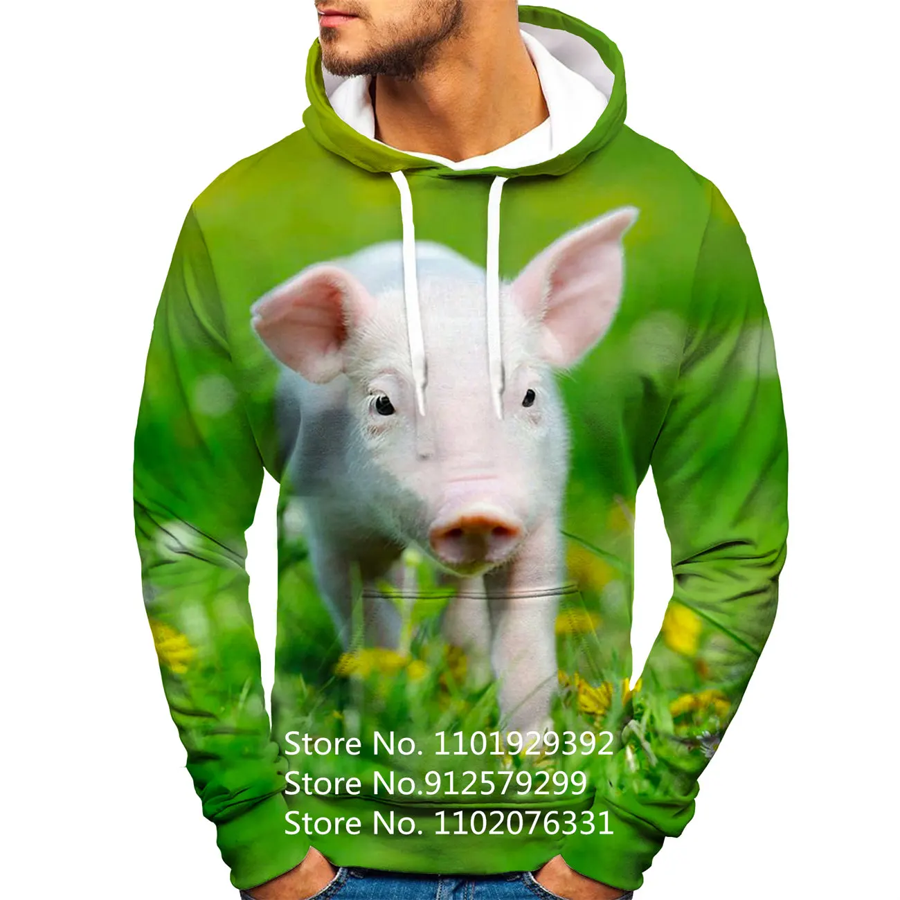 Pet Pig Painting Hoodie Men/Women 3d Animal Printing Sweatshirts Funny Hoodie Harajuku Pullover