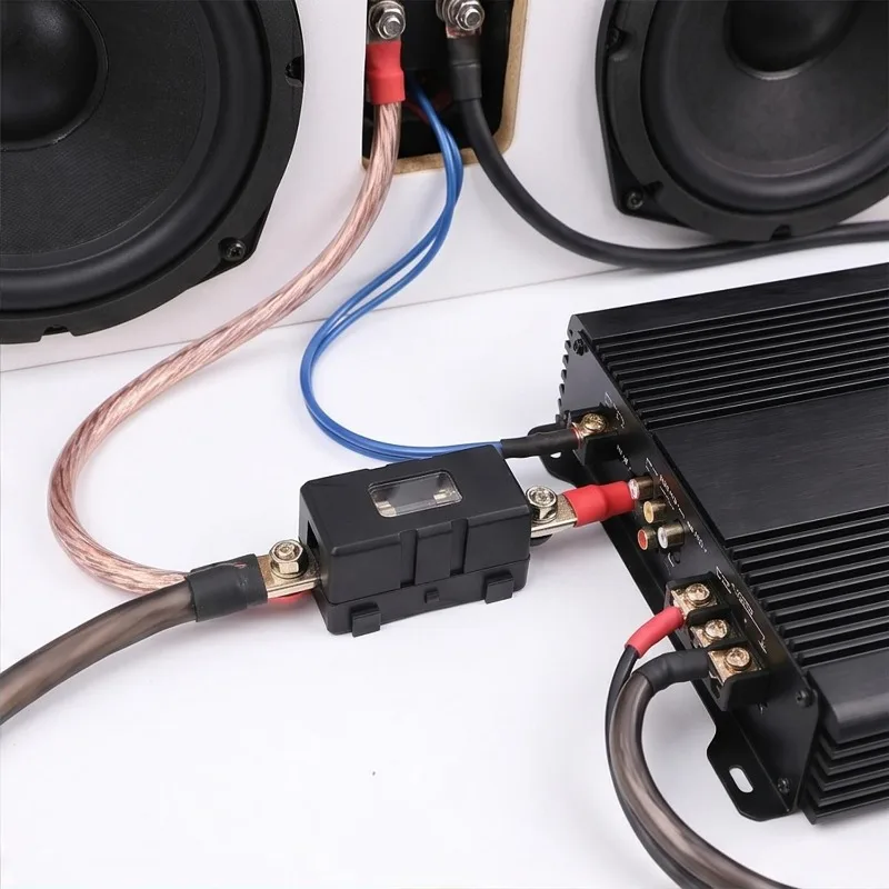 Фото Водонепроницаемый клеммный блок ANS Bolt-on Fuse Holder Mini ANS Fuse Block 30A-200A 32V DC для автомобильной аудиосистемы, электромобилей, морского транспорта, лодок, модификации автомобилей №4