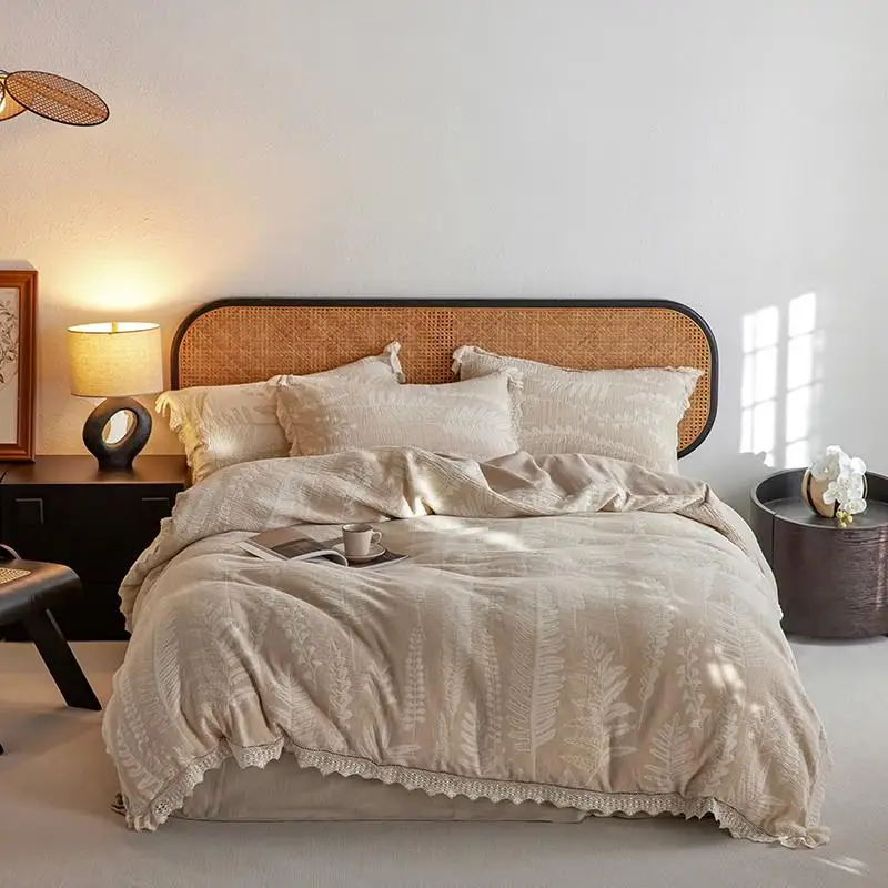 

Комплект постельного белья IvaRose HOME TEXTILE из хлопка и льна, 4 шт.