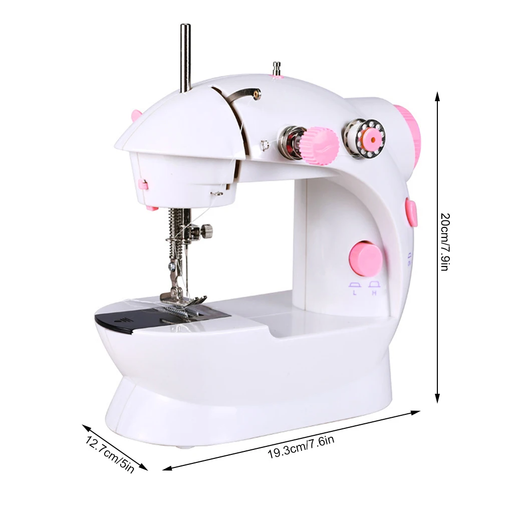 Household Electric Mini Sewing Machine Clothes Pants Socks Double Speeds Sewing Machine Tailor Tool
