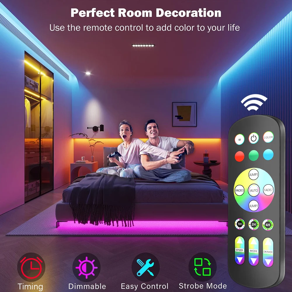 Светодиодная лента 5050 RGB APP Bluetooth WiFi USB гибкие цвета меняющиеся свет 30