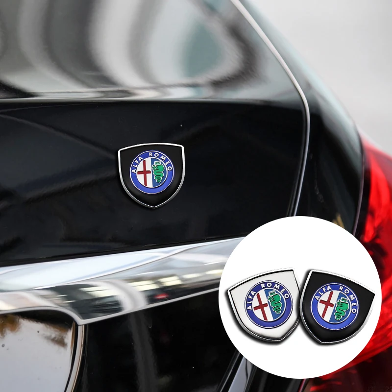 

3D Metal Car Styling Emblem Badge Stickers Auto Decoration Decals Accessories For Alfa Romeo Giulietta Giulia 159 147 33 166 156