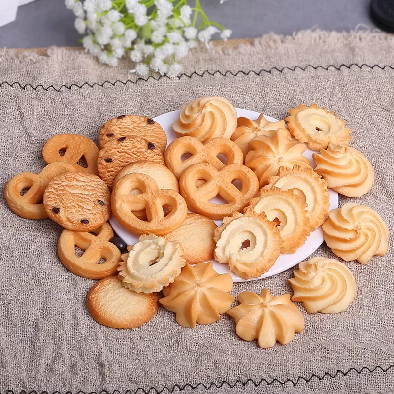 

Artificial cookies model simulation toy fake cake dessert table cute children shooting props decorative ornaments
