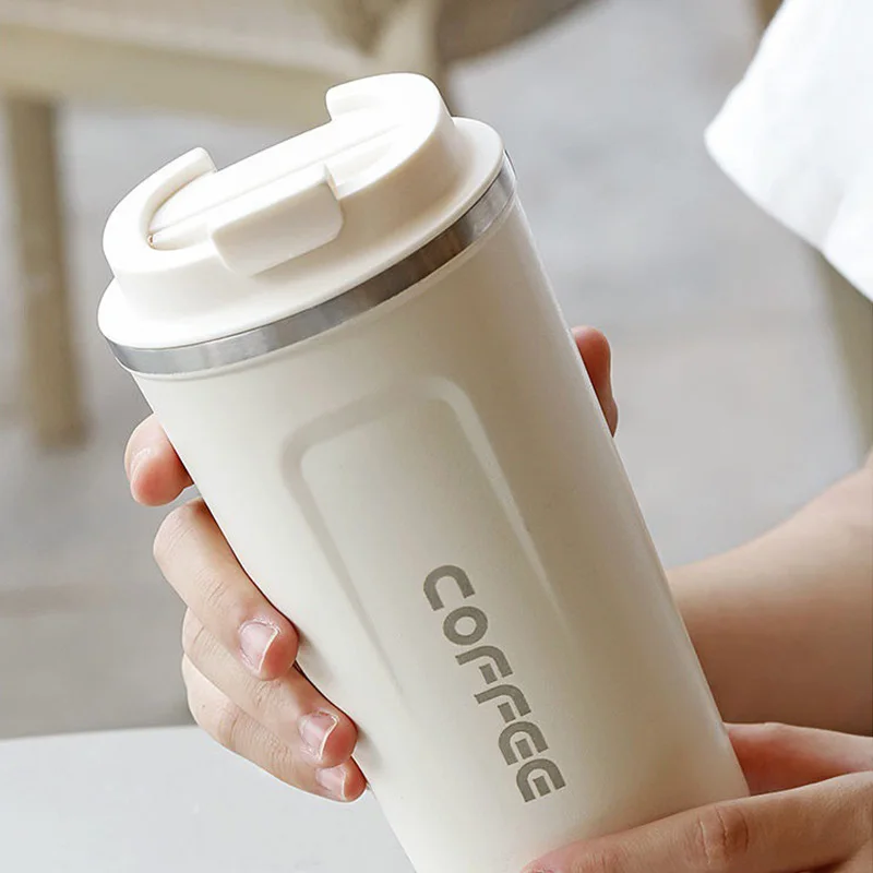 

380ml 510ml Stainless Steel Thermal Cup Portable Insulation Coffee Thermos Mug Office Termica Cafe Copo Car Insulated Bottle