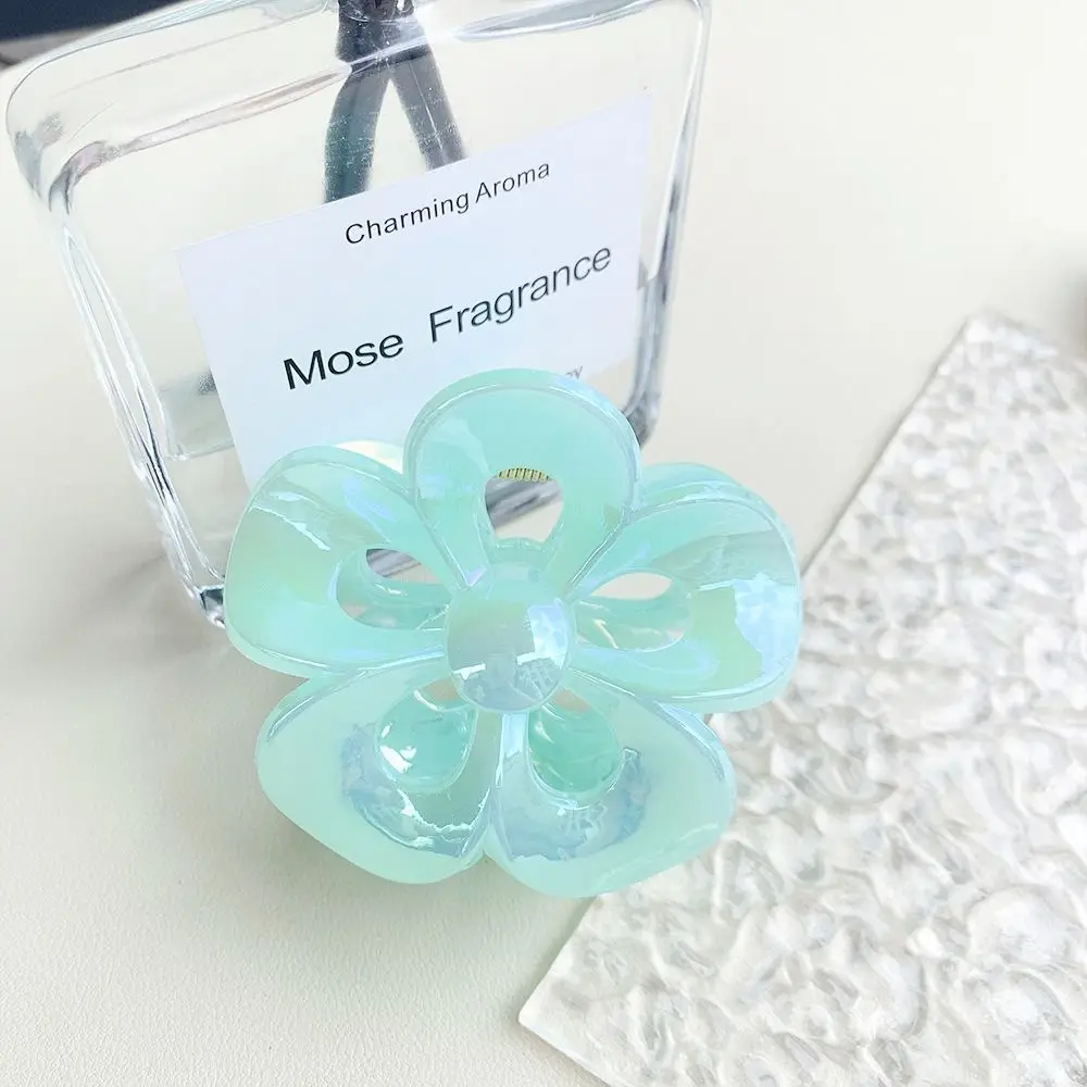 Модный зажим для волос в виде цветка милый форме сердца девушек простой акулы