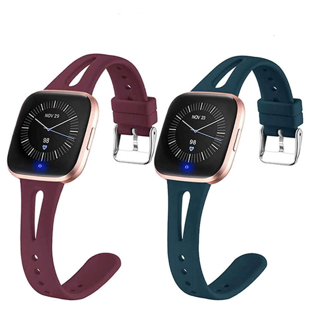 12pcs/lot Silcone Strap For Fitbit Versa 2 1 Watchband Wristband For Fitbit Versa Lite Strap Replacement Slim Thin WatchBand