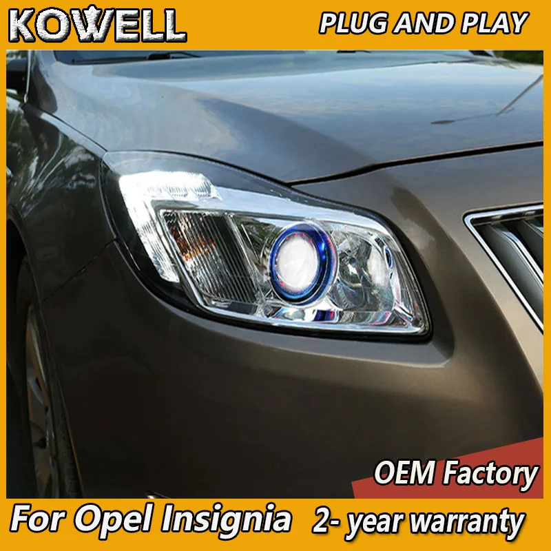 Автомобильный Стайлинг KOWELL для Buick Regal фары Opel Insignia 2009-2013 светодиодный ные ДХО