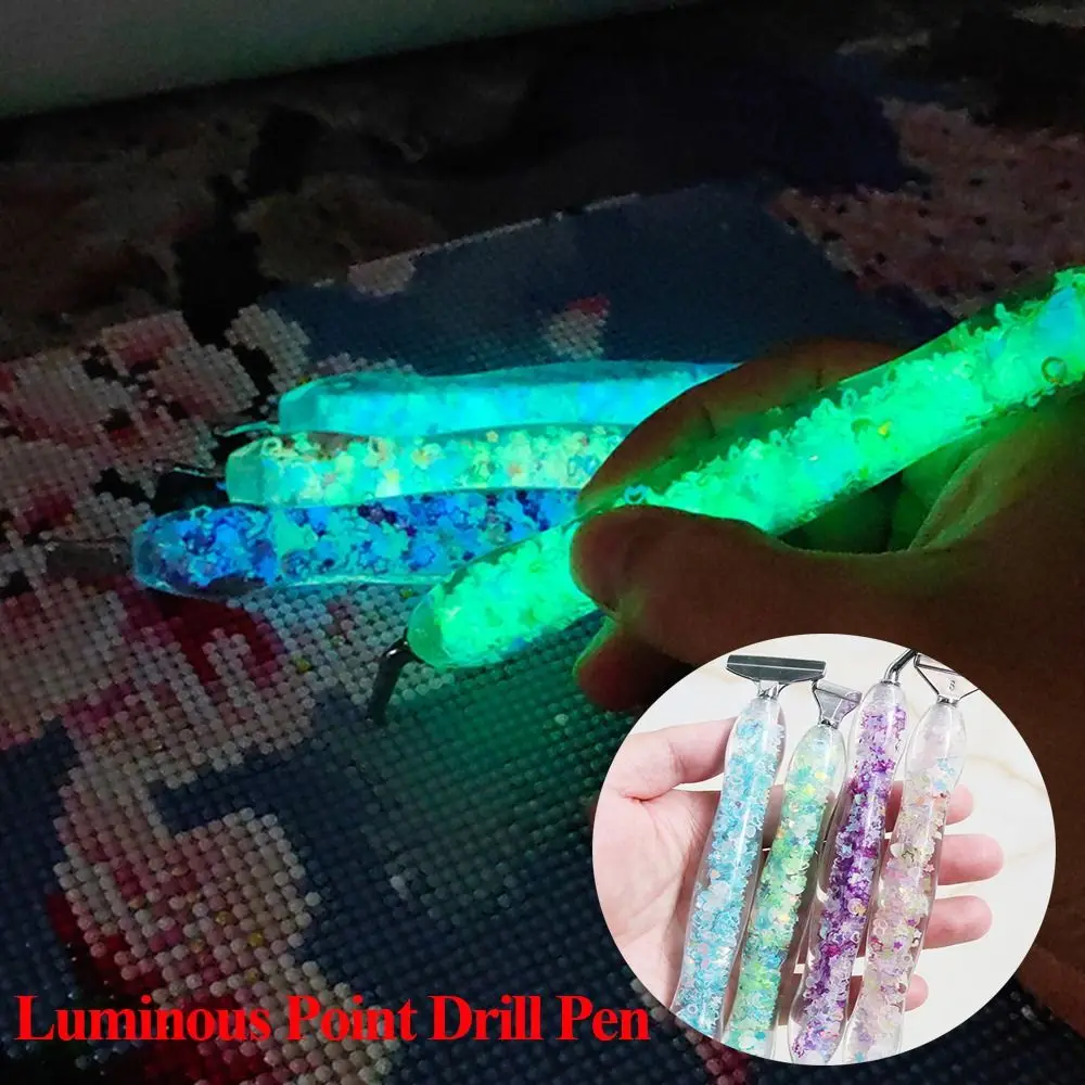 

Светящаяся точечная ручка, аксессуары для алмазной живописи, ручки для алмазной живописи, светящаяся точка, ручка для вышивки крестиком