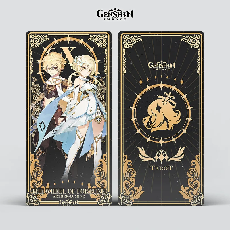 

Game Genshin Impact Tarot Cards 22 Poker Diluc Klee Zhongli Raiden Shogun Cosplay Props Anime Chess Card Gift Tarot Card