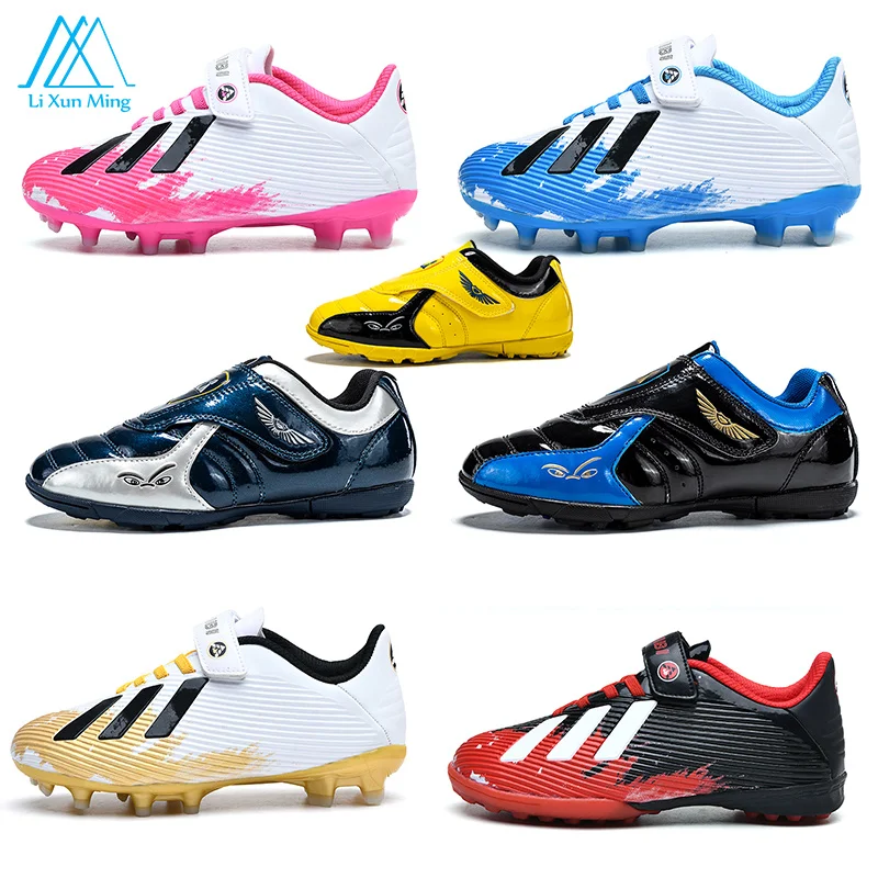 

Летняя Нескользящая дышащая обувь для родителей и детей, трендовая устойчивая к трещинам Гибкая Уличная обувь для тренировок по футболу дл...