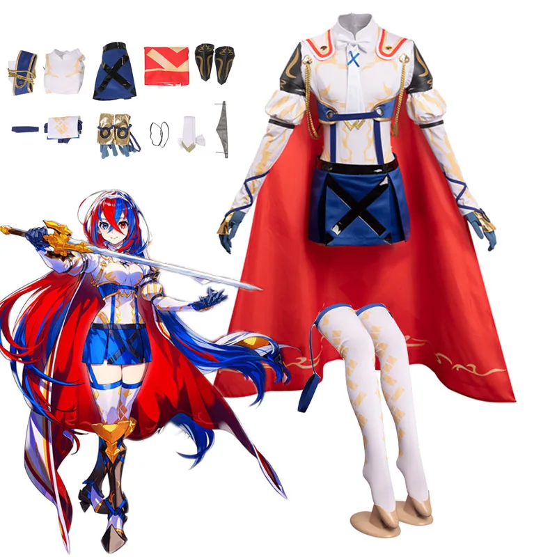 

Fire Emblem Engage Alear Cosplay Costume Dress Cloak Accessories Outfits Halloween Carnival Party Suit Role Play Ladies Disguise