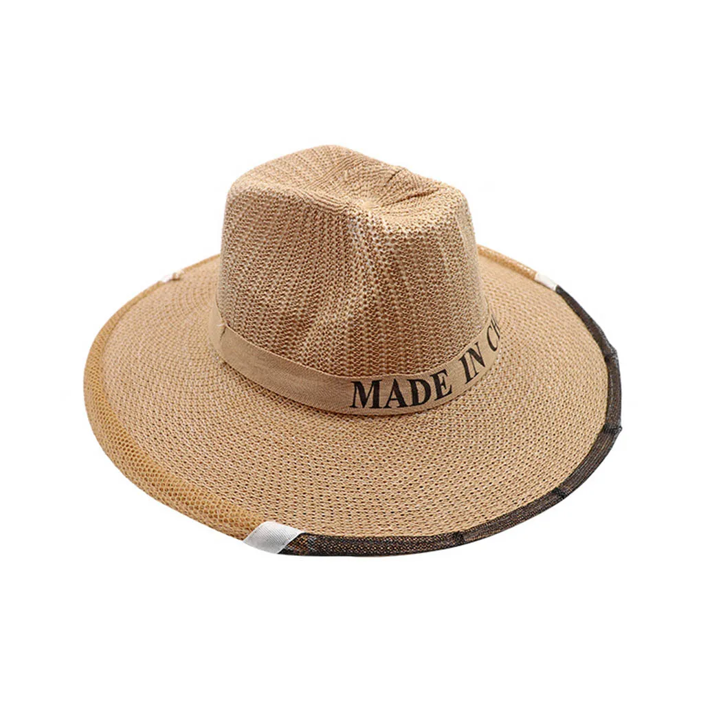 

Nylon Beekeeper Mesh Hat Outdoor Beekeeping Face Protector Net Hat Guard Cap Beekeeper Accessory Cowboy Hat Style Beekeeper Hat