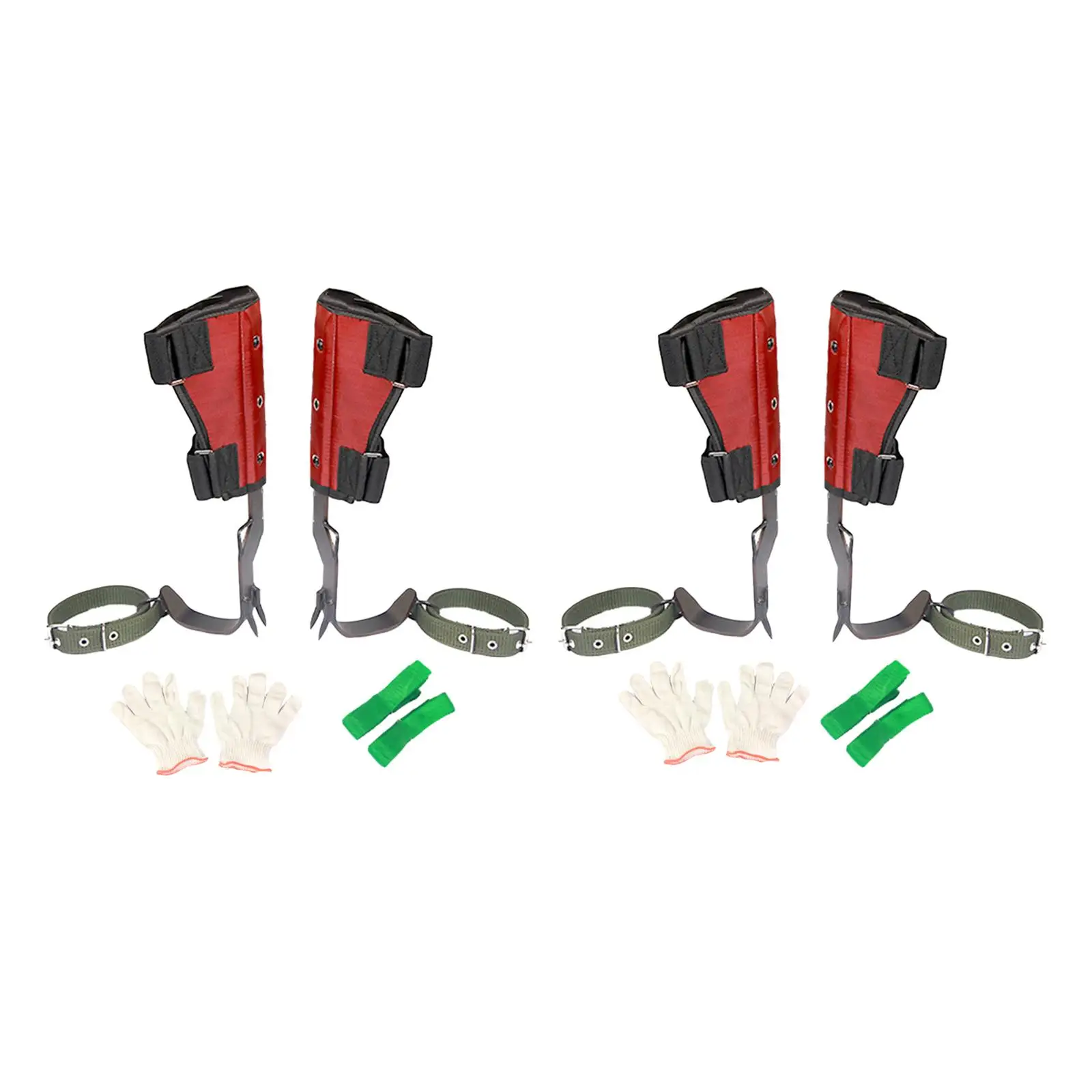 

Outdoor Tree Climbing Set with Gloves Non Pedals Adjustable Tree Climbing Trees