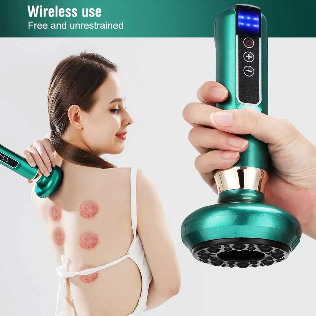 

Electric Vacuum Cupping Massager 12 Gears Vacuum Suction Scraping Device Negative Pressure Guasha Body Slimming Back Massage