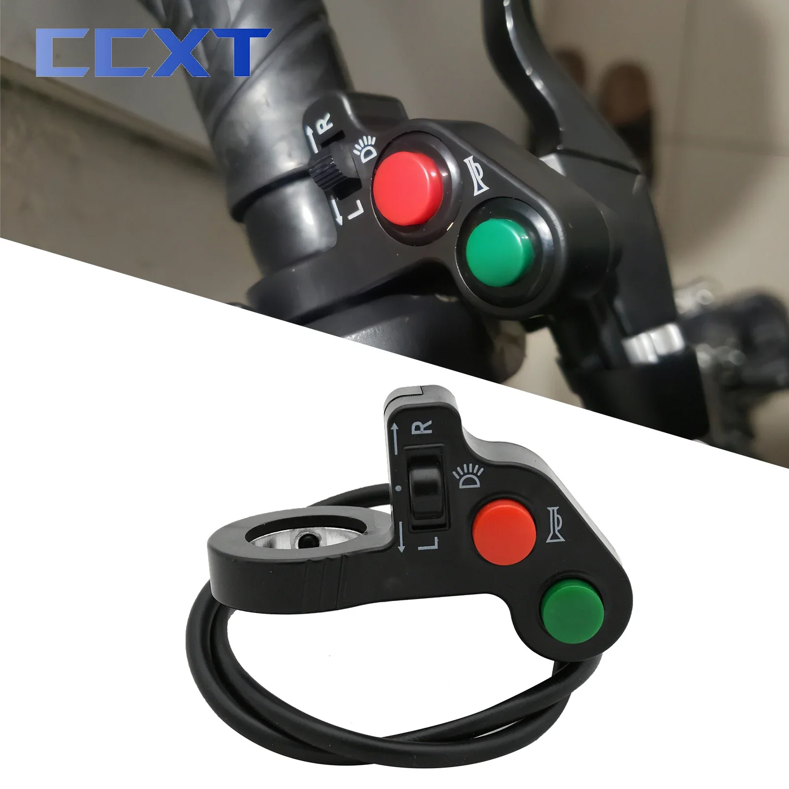 ATV мотоцикл 22 мм руль фара звуковой сигнал поворота переключатель велосипед