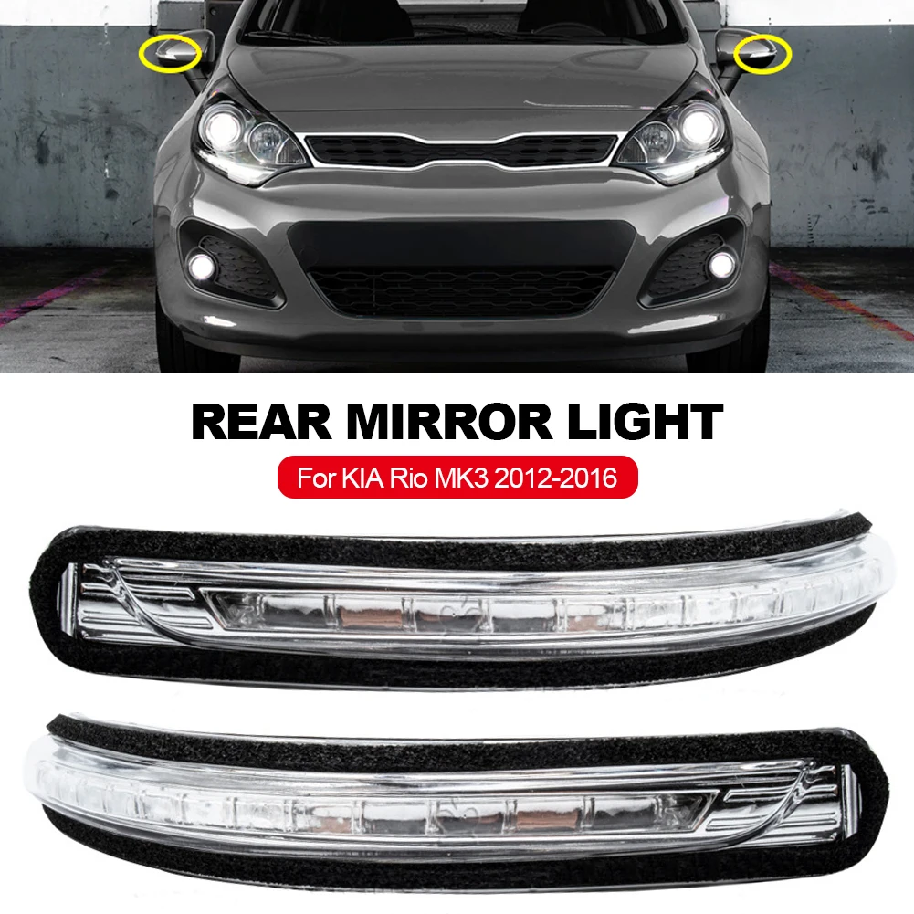 

Car Rearview Mirror LED Turn Signal Light Mirror Indicator Lamp Flashing Light Car-styling For KIA Rio MK3 2012-2016 87624-1W000