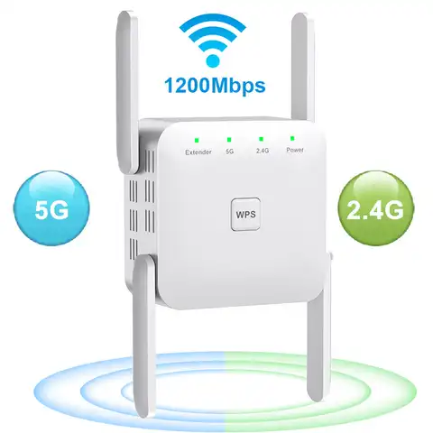 5 ГГц Wi-fi ретранслятор беспроводной WiFi удлинитель 1200 Мбит/с усилитель Wifi 802.11N большой диапазон Wi-fi усилитель сигнала 2,4G Wifi репитер