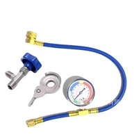 r134a 350psi car auto ac air conditioning recharge measuring hose gauge valve refrigerant pipe auto car accessories