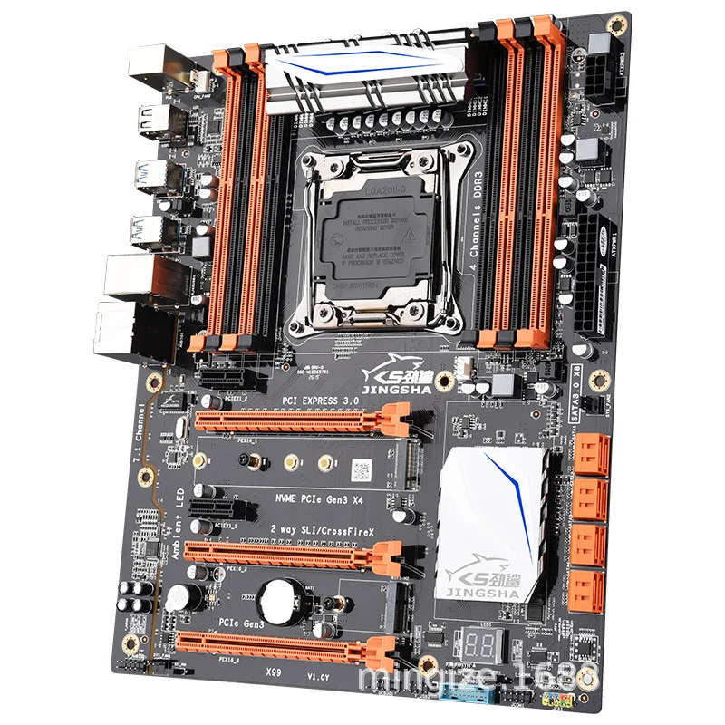 Настольная компьютерная материнская плата JINSHARK X99 LGA2011 игла DDR3 ПАМЯТЬ Xeon E5 2678V3