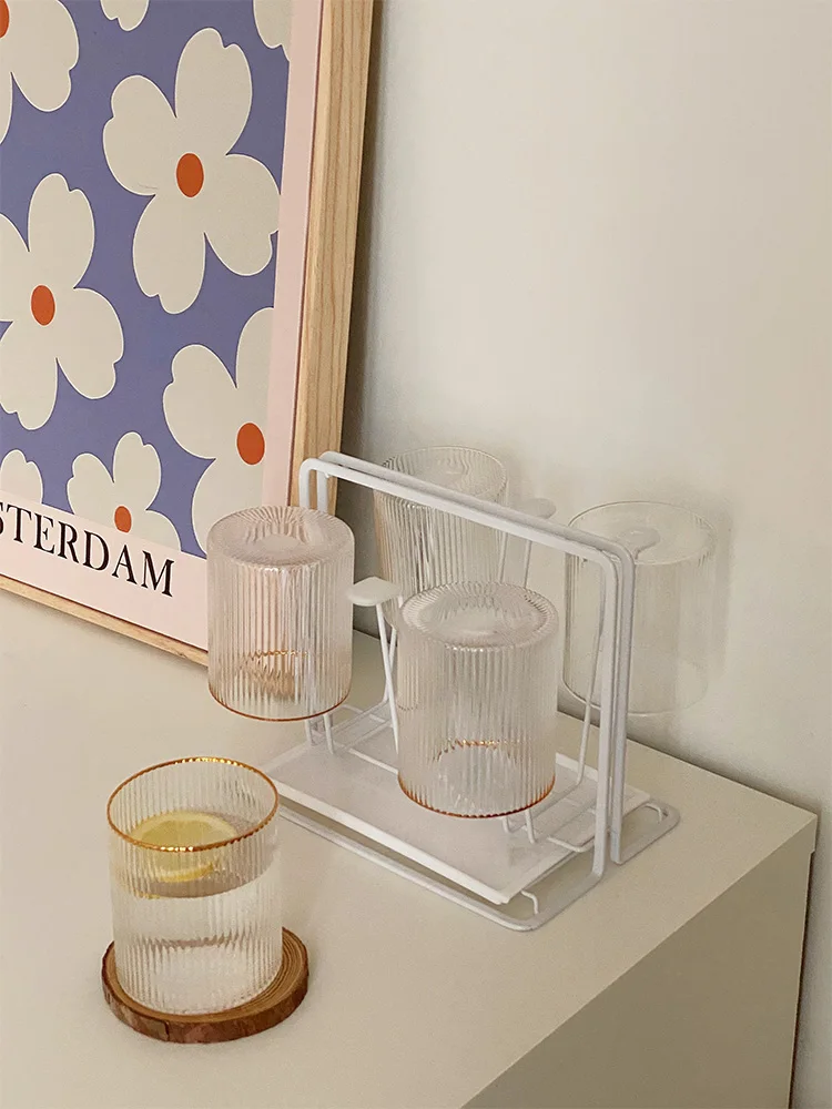 Металлический Подстаканник Ins в простом стиле бытовая круглая чашка для красного