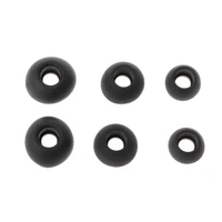 12 pairssml soft black silicone replacement eartips earbuds cushions ear pads covers for earphone headphone drop shipping fr