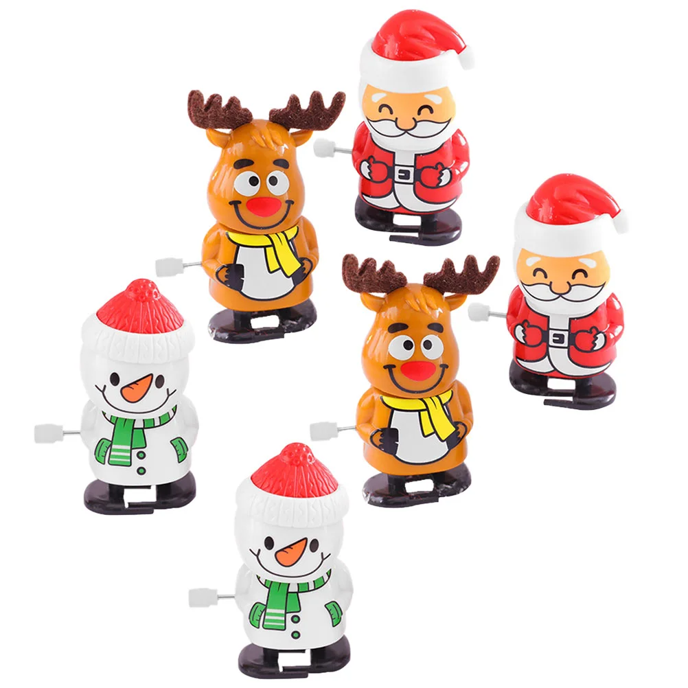 

Christmas Toywind Toys Clockwork Walking Santa Snowman Kids Fillerxmas Gift Children Stuffers Stockingreindeer Jumping