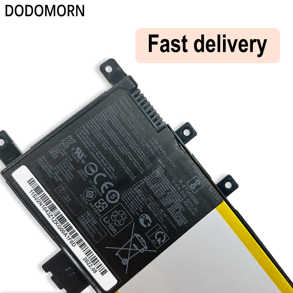 DODOMORN Быстрая доставка Новый аккумулятор C21N1634 7,6 В 38 Втч для ASUS A580U X580U X580B A542U R542U R542UR X542U V587U FL5900L FL8000U (art.: 3920cd72d7002) - 3920cd72d7002