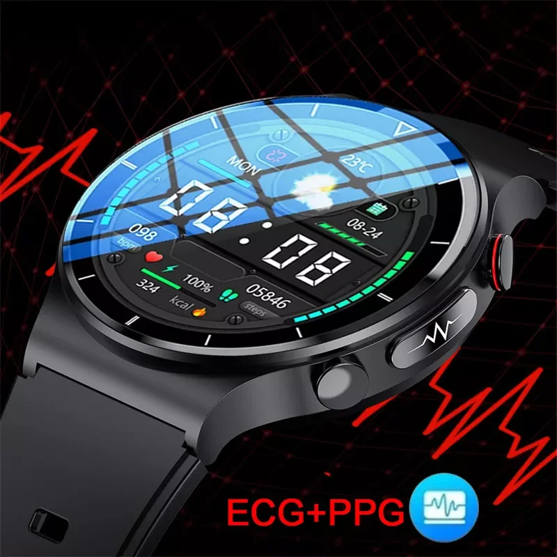 

2022 New ECG+PPG Smart Blood Pressure Heart Rate Watches IP68 Waterproof Fitness Tracker Smartwatch
