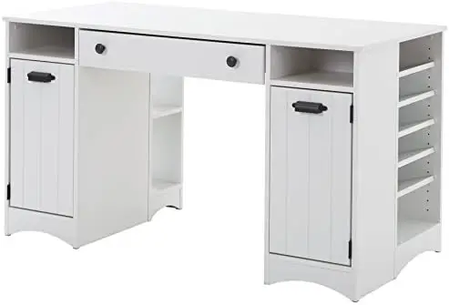 

Craft Table with Storage, Pure White