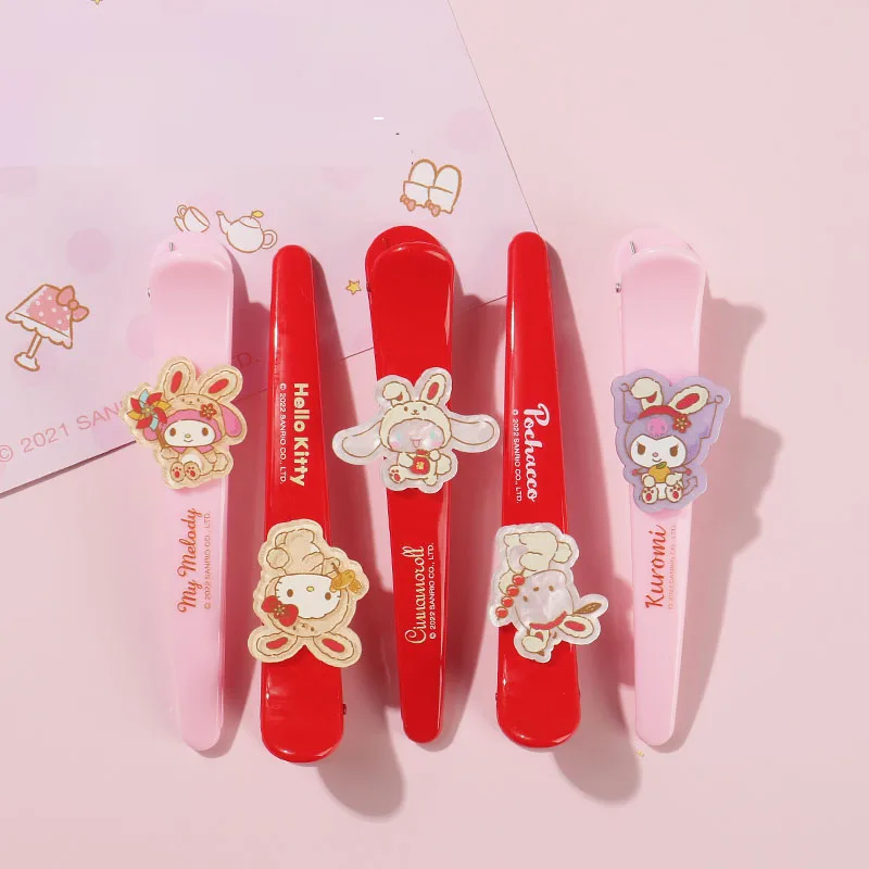 

2023 Sanrioes заколки для волос в стиле аниме Kuromi Cinnamoroll My Melody Kawaii коготь для волос Женская повязка на голову заколка для волос Аксессуары Подарочн...